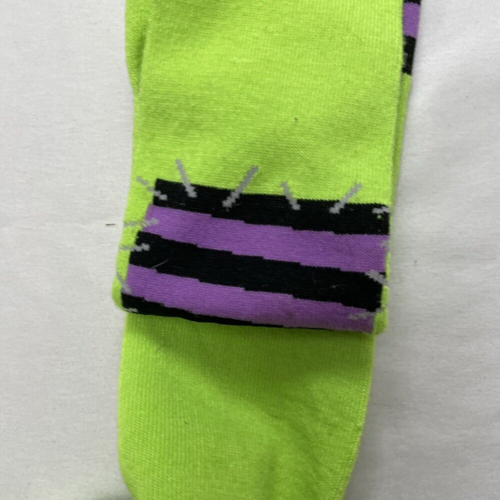 Halloween Frankenstein Dress Up Bioworld Crew Knee High Socks Womens 9-11 Adult - Picture 9 of 10